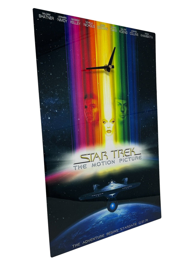 Star Trek Themed Dye Sublimation Aluminum Wall Poster With Analog Clock - Mahannah&