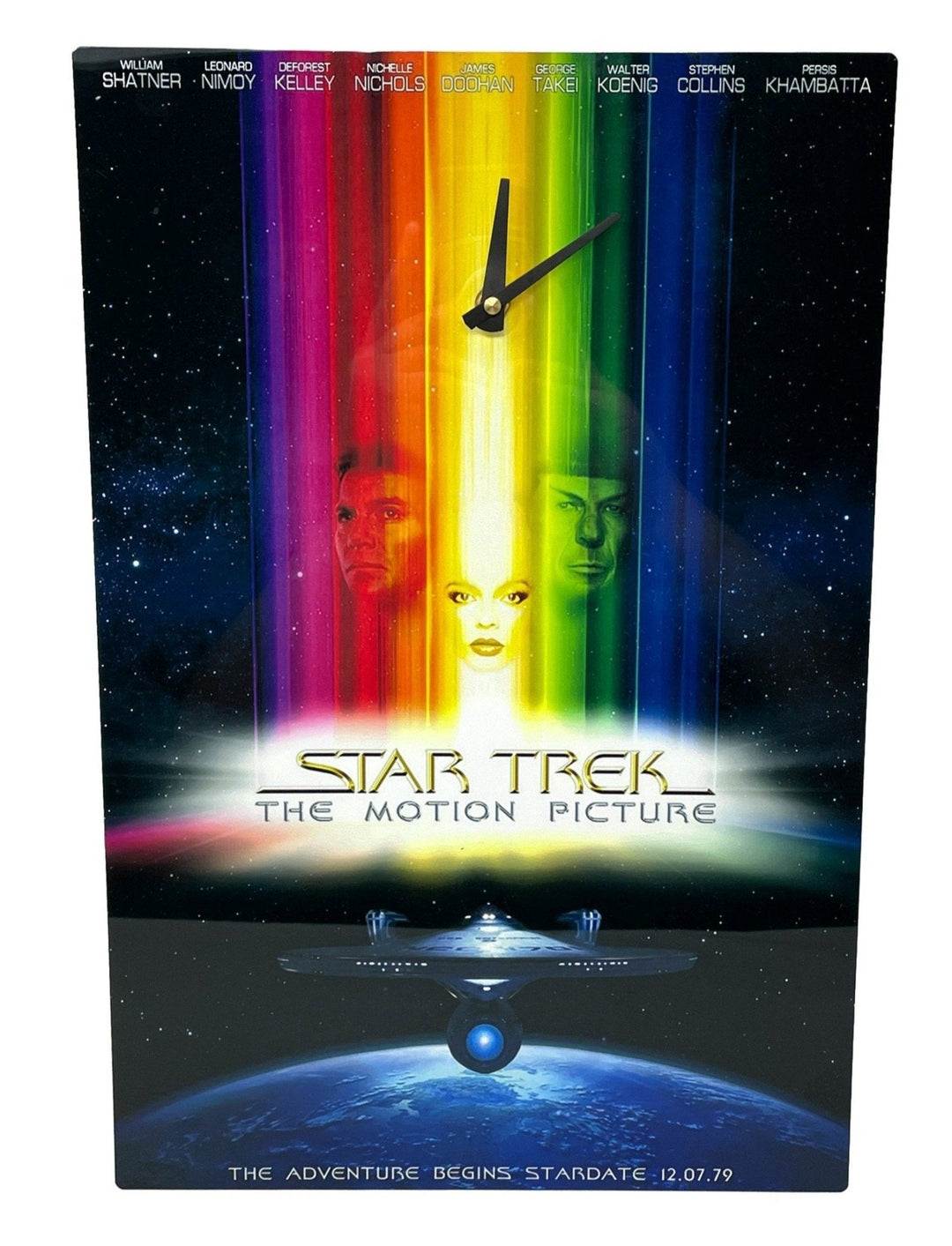 Star Trek TMP Dye Sublimation Aluminum Wall Poster With Or Without Analog Clock - Mahannah&