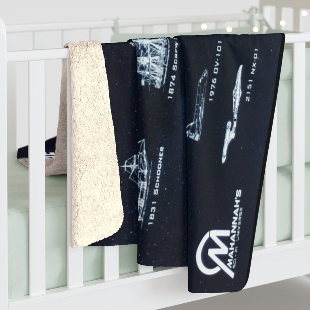 Star Trek USS Enterprise Lineage Sherpa Blanket - Mahannah&