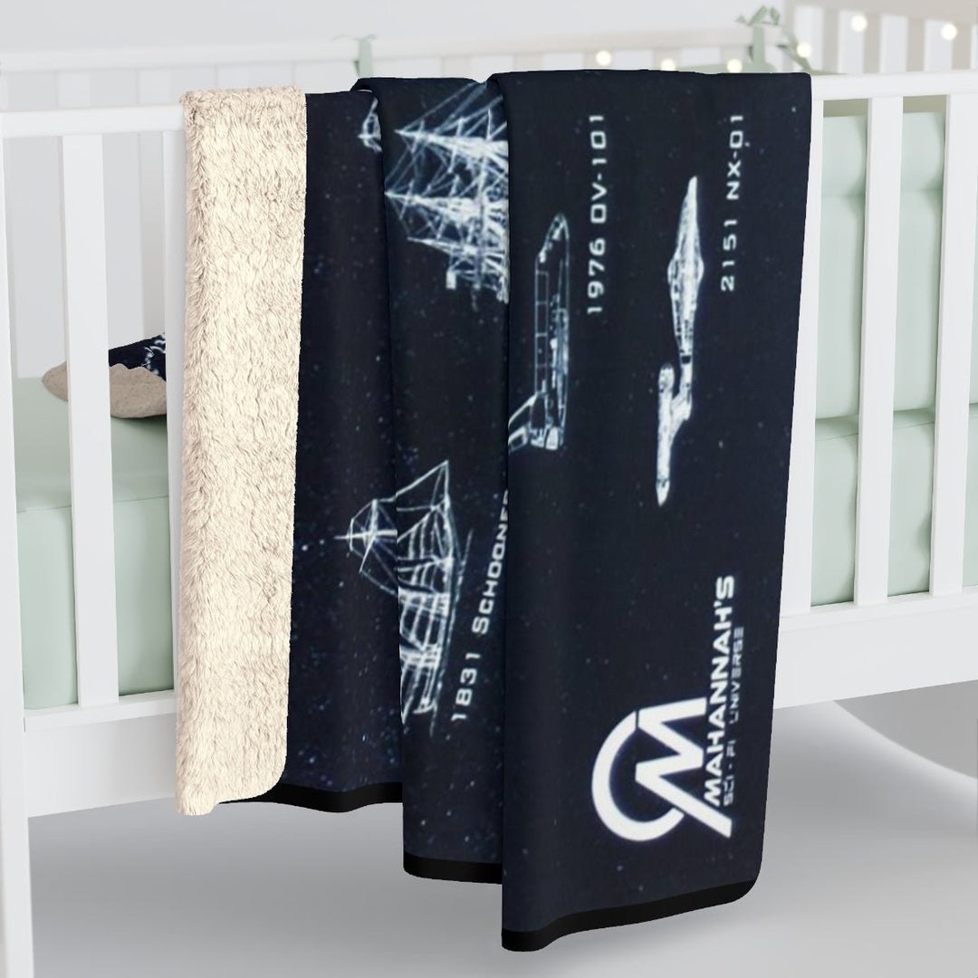 Star Trek USS Enterprise Lineage Sherpa Blanket - Mahannah&