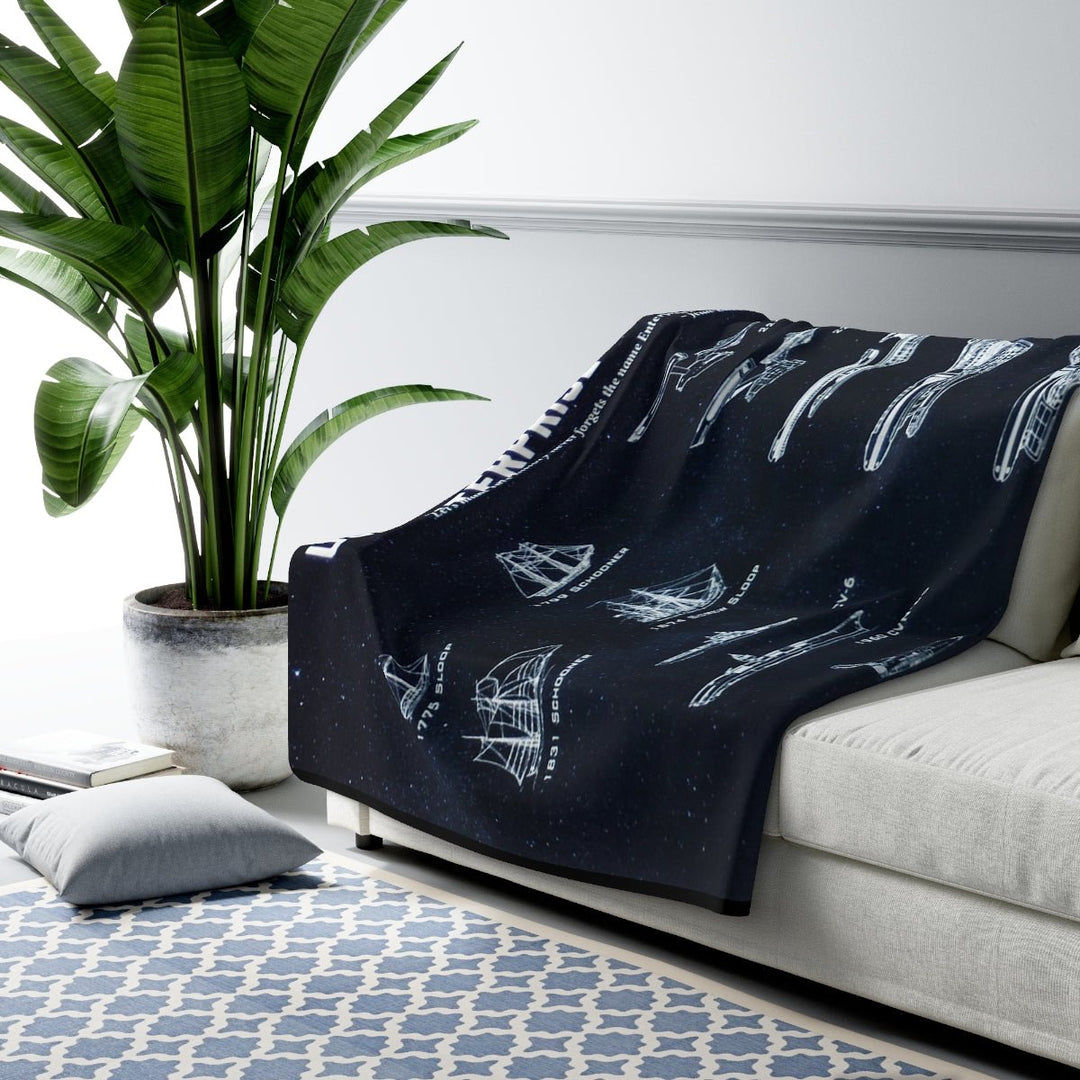 Star Trek USS Enterprise Lineage Sherpa Blanket - Mahannah&