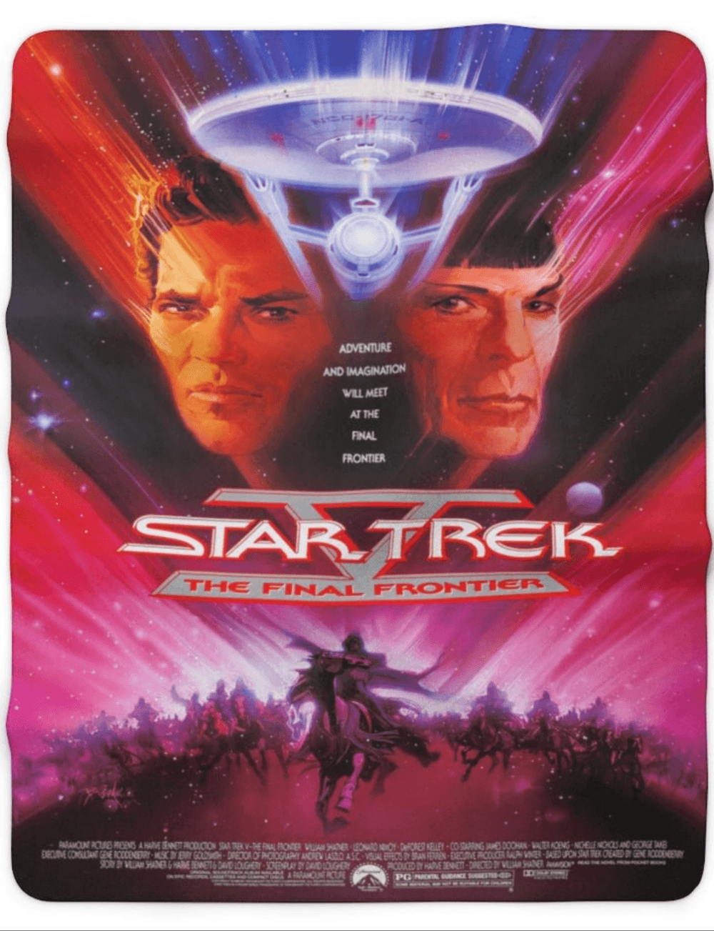 Star Trek V - The Final Frontier Sherpa Blanket - Mahannah's Sci-fi Universe