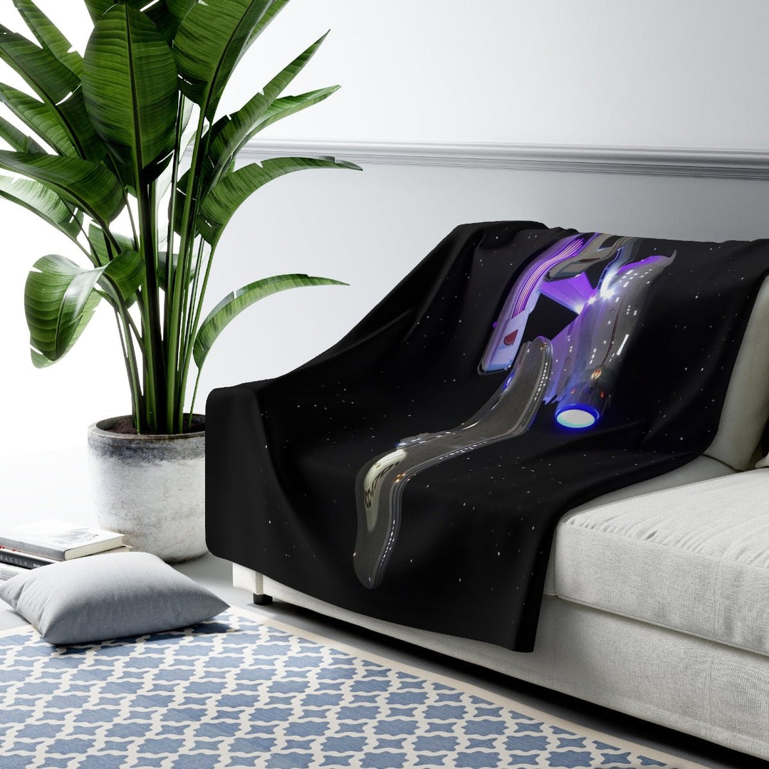 USS Enterprise Refit Sherpa Blanket - Mahannah&