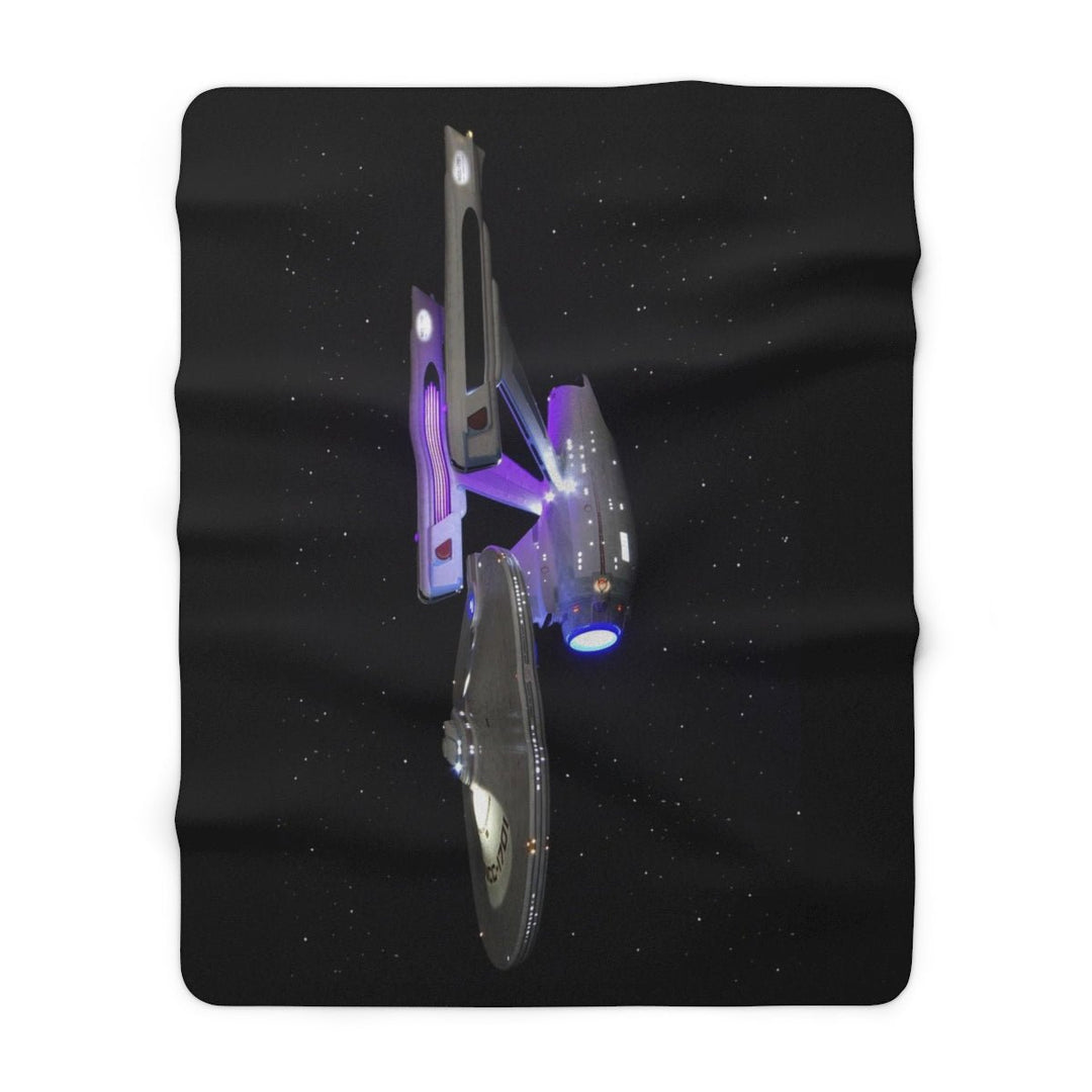 USS Enterprise Refit Sherpa Blanket - Mahannah&