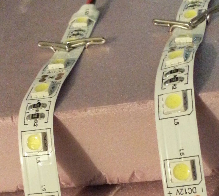 Model Kit Window/Interior Lighting White LED Strip Tape. - Mahannah&
